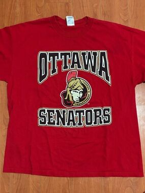 Ottawa Senators Red Short Sleeve Graphic Tee - Team Logo